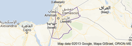 carte jordanie