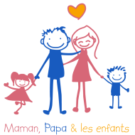 Logo mum dad and kids